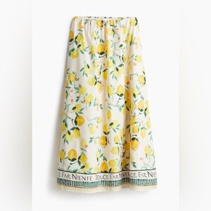 H&M Linen blend maxi skirt